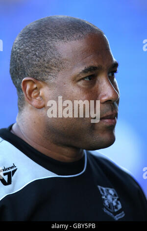 Soccer - Pre Season Friendly - Tranmere Rovers v Liverpool - Prenton Park. Tranmere Rovers manager John Barnes Stock Photo