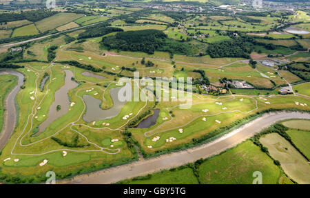 Aerial view of The Twenty Ten Course which will host the Ryder Cup in 2010 Stock Photo