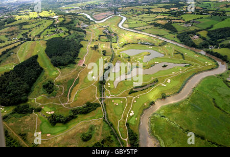 Aerial view of The Twenty Ten Course which will host the Ryder Cup in 2010 Stock Photo