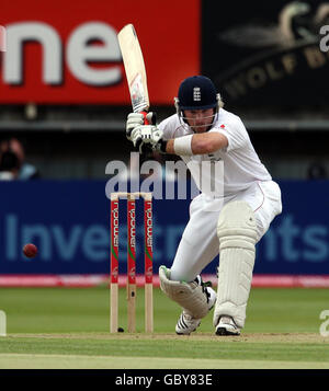 England's Ian Bell in action during the third test at Edgbaston, Birmingham. Stock Photo