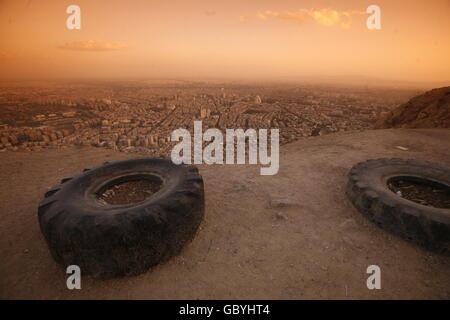 the city centre of Damaskus before the war in Syria in the middle east Stock Photo