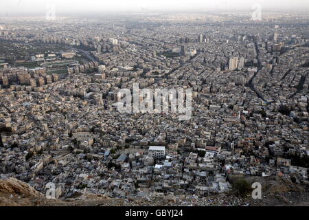 the city centre of Damaskus before the war in Syria in the middle east Stock Photo