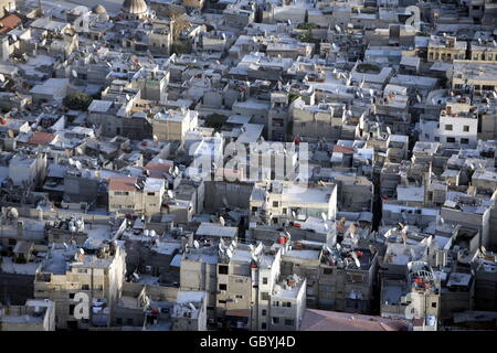 the city centre of Damaskus before the war in Syria in the middle east Stock Photo