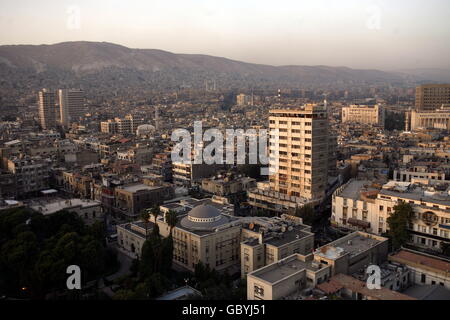 the city centre of Damaskus before the war in Syria in the middle east Stock Photo