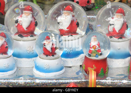 Christmas ornament balls. Barcelona, Catalonia, Spain Stock Photo