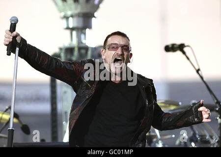 U2 in concert - Dublin Stock Photo