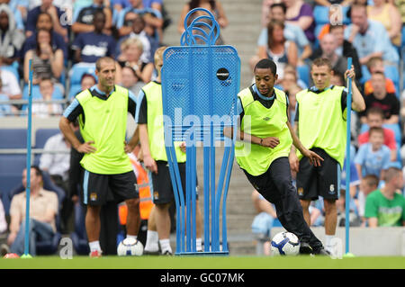 Soccer - Pre Season Friendly - Manchester City v Celtic - Training Session - City of Manchester Stadium Stock Photo