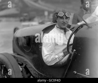 Motor Racing - Jack Dunfee - Brooklands. Jack Dunfee, one of the Bentley Boys at Brooklands. Stock Photo