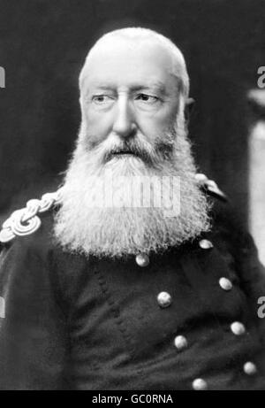 King Leopold II of Belgium. Portrait of Leopold II (1835-1909), King of Belgium from 1865-1909, photo 1903. Stock Photo