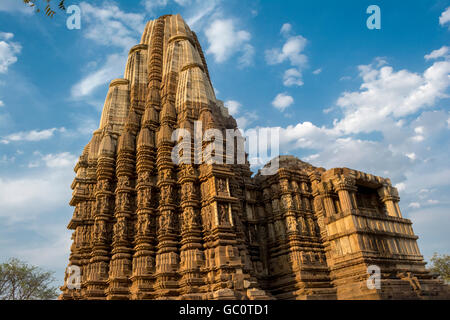 A century old Duladeo Temple Hindu temple in Khajuraho, Madhya Pradesh, India Stock Photo