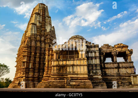 A century old Duladeo Temple Hindu temple in Khajuraho, Madhya Pradesh, India Stock Photo