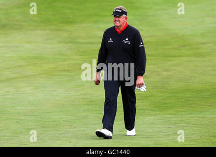 Golf - Johnnie Walker Championships - Day One - Gleneagles. Scotland's Colin Montgomerieduring the first round of the Johnnie Walker Championships at Gleneagles, Perthshire. Stock Photo