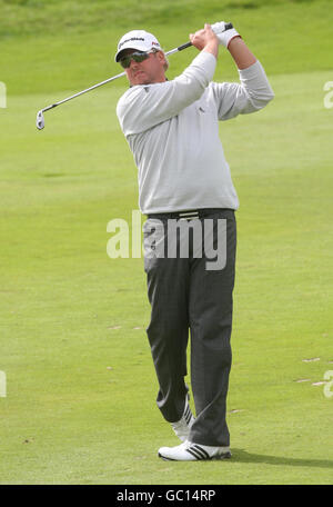 Golf - Johnnie Walker Championships - Day Two - Gleneagles. Sweden's Michael Jonzon on the 7th during the second round of the Johnnie Walker Championships at Gleneagles, Perthshire. Stock Photo