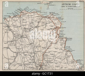 ANTRIM COAST Larne to Giant's Causeway Portrush Ballymoney. BARTHOLOMEW ...