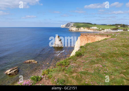 Isle of Wight, Freshwater Bay, Hampshire, England, UK Stock Photo