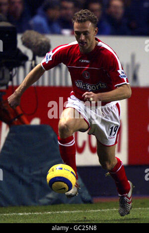 Soccer - FA Barclays Premiership - Charlton Athletic v Chelsea. Dennis Rommedahl, Charlton Athletic Stock Photo