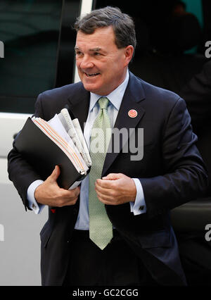 Jim Flaherty, Canada's finance minister, attends the opening session of the G20 Finance Ministers meeting at the H M Treasury in London. Stock Photo