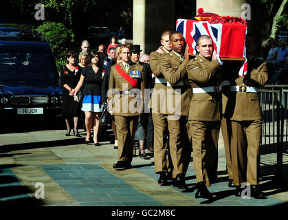 Lance Corporal James Fullarton funeral Stock Photo