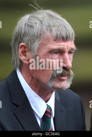 John McAleese, father of Sgt Paul McAleese, at his son's funeral at Hereford Cathedral. Stock Photo