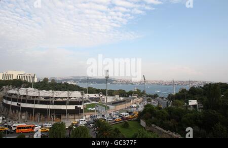 A general view of the Besiktas Stadium in Istanbul ahead of the UEFA ...