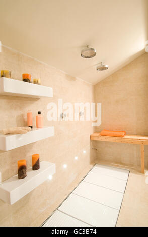 Modern home interior, shower Stock Photo