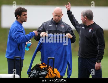 Soccer - UEFA Champions League - Group G - Rangers Training Session - Murray Park Stock Photo