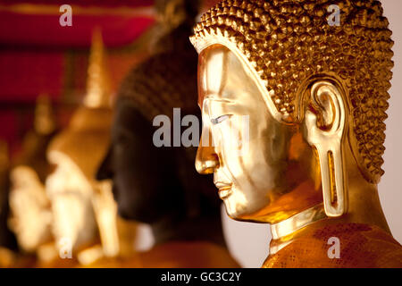 Buddha statues, Wat Po Temple, Bangkok, Thailand, Asia Stock Photo