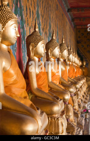 Buddha statues, Wat Po Temple, Bangkok, Thailand, Asia Stock Photo