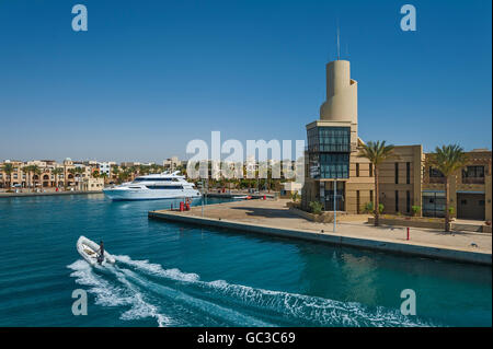 Harbour facility, Port Ghalib, Marsa Alam, Red Sea, Egypt, Stock Photo