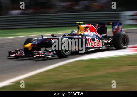 Formula One Motor Racing - Italian Grand Prix - Practice Day - Monza. Red Bull's Sebastian Vettel during second practice at the Monza Circuit, Italy. Stock Photo
