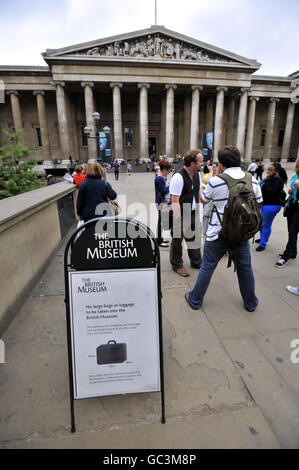 General view of the British Museum in Bloomsbury, London. Stock Photo