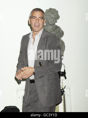 George Clooney during a photocall for 'Fantastic Mr Fox', at the Dorchester Hotel in central London. Stock Photo