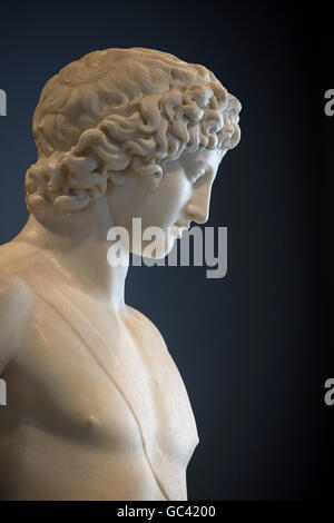 Rome. Italy. Chigi Apollo (ca. mid 2nd C AD) marble statue. Palazzo Massimo alle Terme, Museo Nazionale Romano. Stock Photo