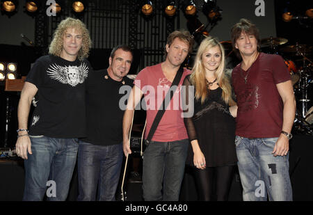 Bon Jovi on the Live Lounge Stock Photo
