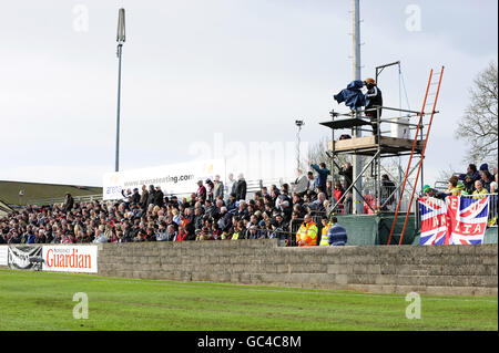 Soccer - FA Cup - First Round - Paulton Rovers v Norwich City - Winterfield Road. General view of Winterfield Road Stock Photo