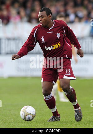 Soccer - FA Cup - First Round - Paulton Rovers v Norwich City - Winterfield Road Stock Photo