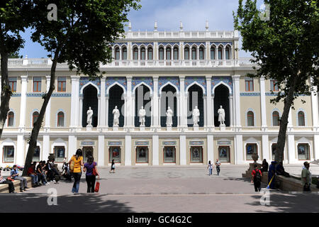 Travel Stock - Baku - Azerbaijan. General view of the Nizami Museum of Azerbaijan Literature in Baku, Azerbaijan Stock Photo