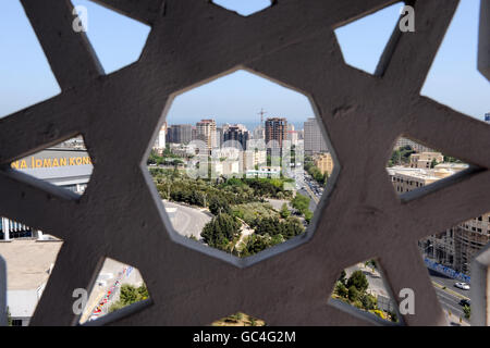 Travel Stock, Baku, Azerbaijan. General view of the Baku skyline, Azerbaijan Stock Photo