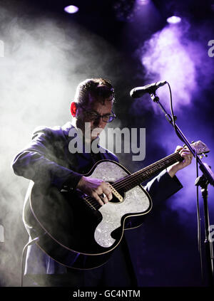 Richard Hawley performing at the Roundhouse during the BBC Electric Proms, in Camden, London. Stock Photo