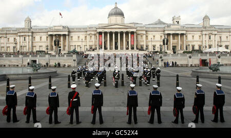 Customs and Traditions - Trafalgar Day Parade - London Stock Photo