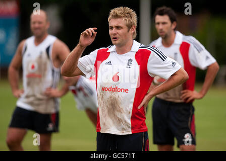 Cricket - England Nets Practice Session - University of Free State. England's Luke Wright during a nets practice session at the University of Free State, Bloemfontein, South Africa. Stock Photo