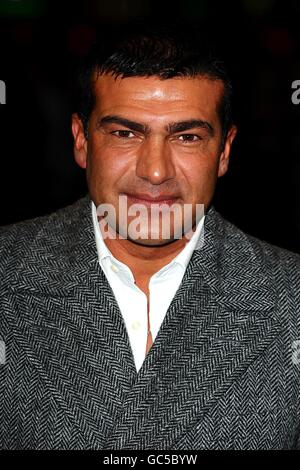 Tamer Hassan arriving for the world premiere of Dead Man Running at the Odeon West End, Leicester Square, London Stock Photo