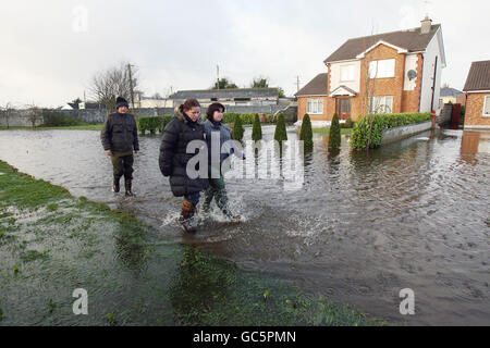 Flooding in Ireland Stock Photo