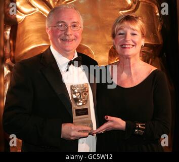 Patrick Doyle with his Craft Award with Barbara Rafferty at the 2009 BAFTA Scotland Awards at the Glasgow Science Centre. Stock Photo
