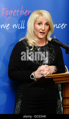 Justine Shield speaks at the launch of Julie Morgan MP Private Member's Bill which aims to prevent under 18-year-olds from using sunbeds, at the House of Commons in London. PRESS ASSOCIATION Photo. Picture date: Wednesday January 13, 2010. See PA story POLITICS Sunbeds. Photo credit should read: Ian West/PA Wire Stock Photo