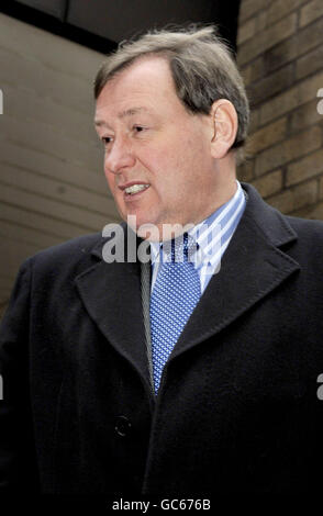 Chief executive of Portsmouth Football Club Peter Storrie leaves Southwark Crown Court, London, where he appeared over an allegation that he cheated the public revenue over the signing-on fee to a midfielder. Stock Photo