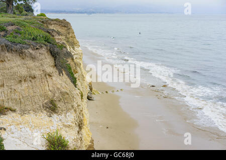 Beautiful Santa Barbara beach and sea shore, California Stock Photo