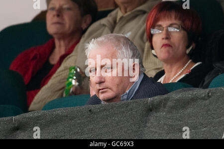 Former England coach Duncan Fletcher watches from the stands during the tour match at Senwes Park, Potchefstroom, South Africa. Stock Photo