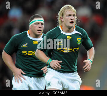 South Africa's Dewald Potgieter (right) and Heinke Van der Merwe Stock Photo