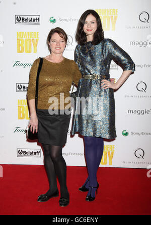 Janet Ellis (left) and Sophie Ellis Bextor arrive for the charity premiere of Nowhere Boy, hosted by Quintessentially, at BAFTA in Piccadilly, London. Stock Photo